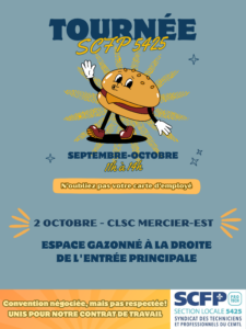 Tournée Automnale 2025 - CLSC Mercier-Est @ CLSC Mercier-Est